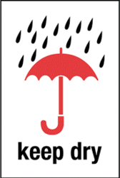 keep Dry PVC Sticker For Package Handling