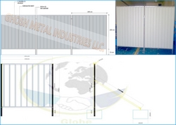 Fencing Sheet in Oman grey from GHOSH METAL INDUSTRIES LLC