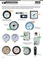 Pressure Gauges, Manometer & Thermometers