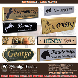 Equestrian name plates