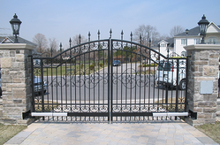 steel gates by Maxwell Automatic Doors Co LLC