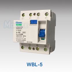 WBL-5 interruptor diferencial 4 pole 25A 0.03a elc ...