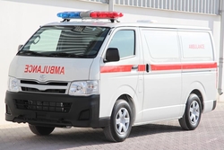 Toyota Hiace Standard Roof Ambulance from DAZZLE UAE