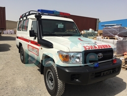 Ambulance Toyota Landcruiser Hard Top GRJ78  from DAZZLE UAE