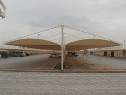 Double Shade Cantilever Car Parking Sunshade 
