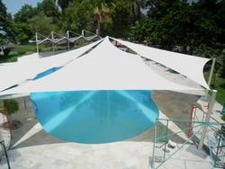 SWIMMING POOL SHADE SUPPLIERS IN UAE from AL AMEERA TENTS & SHADES