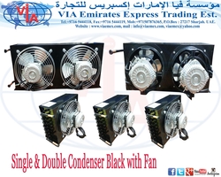 Condenser with fan