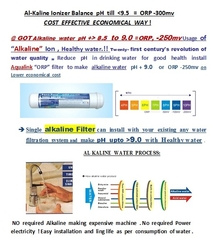 Aqualink  Al Kaline  Element  For Make Improve Ph Till 9.5  From 7,5 For Drinking  Healthy Water , Absorbe  
