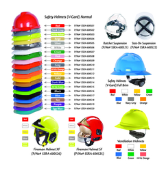 Safety Helmets MSA 20 Colors  from URUGUAY GROUP OF COMPANIES 