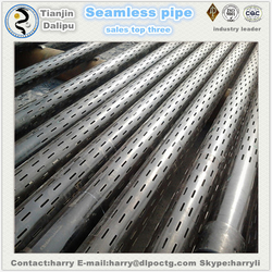 deep-well oil 4 perforated drain pipe slotted STEEL pipe