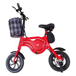 Electric Bikes, Foldable Transporter E-bikes, 12-inch Wheel Mini Bicycle