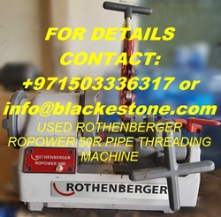 Used Rothenberger Ropower 50r Pipe Threading Machine