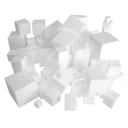 polystyrene cubes