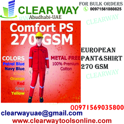 European Pant Shirt 270 Gsm Dealer In Mussafah , Abudhabi ,uae