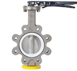 Stainless steel lug butterfly valve from RODEO VALVE LTD