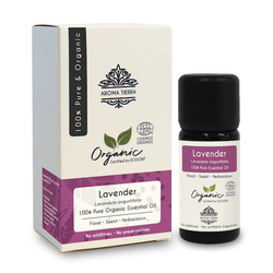 Lavender Organic Essential Oil - Pure, Natural & Certified Organic - 10ml