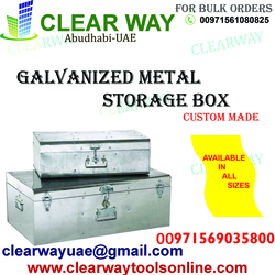 Customized Galvanized Metal Storage Box Dealer In  Mussafah , Abudhabi ,uae