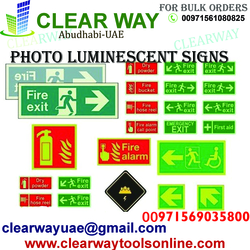 Photo Luminescent Signs Dealer In Mussafah , Abudhabi ,uae