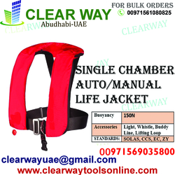 Single Chamber Auto/manual Life Jacket Dealer In Mussafah , Abudhabi ,uae