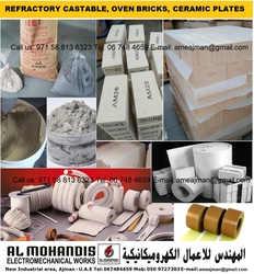 Refractory castable fire brick oven brick cement ceramic plate refractory material supplier in dubai sharjah uae oman bahrain 