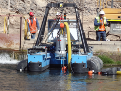 Remote Controlled Dredger For Waterfall Maintenance