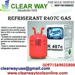 Refrigerant R407c Gas Dealer In Mussafah , Abudhabi ,uae