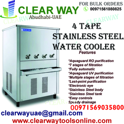 4 Tape Stainless Steel Water Cooler Dealer In Mussafah , Abudhabi , Uae