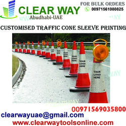 Customised Traffic Cone Sleeve Printing In Mussafah , Abudhabi , Uae