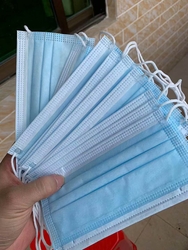 Chinese Factory Non-woven 3 Ply Disposable Face Mask With Earloop