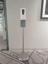 Stainless Steel Floor Stand For Sanitizer Dispenser 
