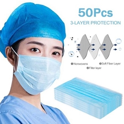 DISPOSABLE FLAT MASK from POLYESTER STAPLE FIBER FZE