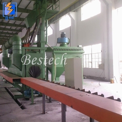 Round Steel Pipe Outer Surface Shot Blasting Machine from QINGDAO BESTECH MACHINERY CO.,LTD