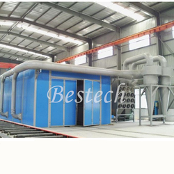 Industrial Sand Blasting Room with Abrasive Recycling System from QINGDAO BESTECH MACHINERY CO.,LTD