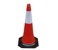 75cm Reflective PVC Road Safety Warning Cone Road  ...