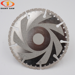 125mm-400mm VB1 SVE Vacuum Brazed Segmented Dry Diamond Saw Blade Universal Cutting For Stone Disc