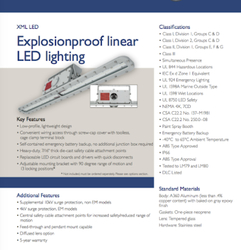 Azz explosionproof linear light fitting XML LED