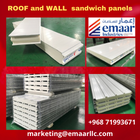 Insulated panels for roof and walls