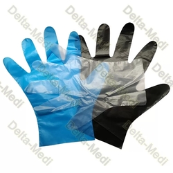 Delta-medi Food Grade Transparent Black Blue Tpe Disposable Gloves For Food Industry