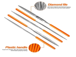 Diamond Needle File Set 3×140, 4×160, 5x180mm 10pcs Nindejin