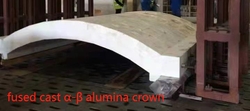 Fused Cast α-β Alumina Crown 