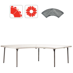 Crescent Folding Table