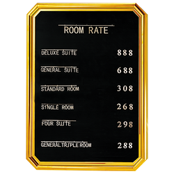 Information Boards In Hotels 