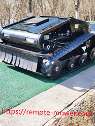Black Shark Grass Mower with 23 horsepower V-twin Cylinder Engine Remote Controlled Weed Cutting Machine