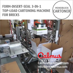 Monoblock Case Packer Cartoning Machine for Packaging Bricks