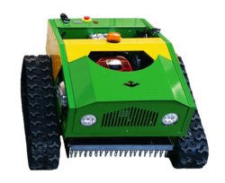 Top Quality Crawler Grass Cutting Machine Overgrown Land Grass Remote Control Lawn Mower With Gasoline Engine Rc Robotic Machine