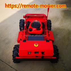 High efficiency 4WD Crawler Slope Mowers with remote controlled brush cutter