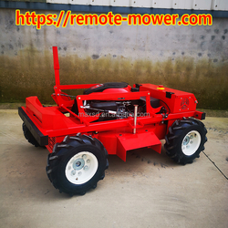 4WD Gasoline Remote Control Lawn Mower And Robotic Lawn Mower For Agriculture Tagliaerba Radiocomandato