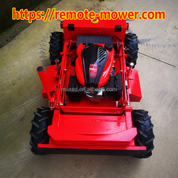 Remote Control Lawn Mower 4WD Grass Mowers Radio Controlled 4 wheel Gasoline Power ride On Slope Weed Cutting Machine