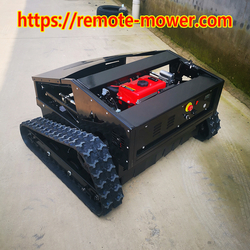 Reconmended Industrial Slope lawn mower with remote control brush cutter on tracks