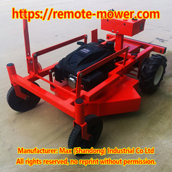 Automatic CE certified 2WD Remote Control Lawn Mower for Garden Grass Cutting